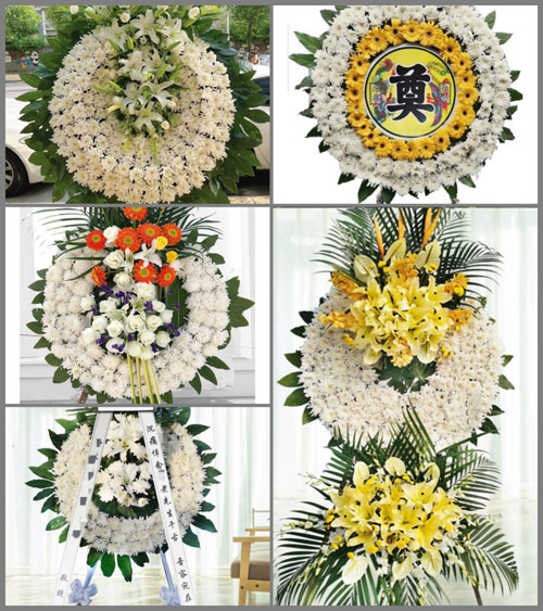 山东青岛平度市崔家集镇李家顶村花圈速递